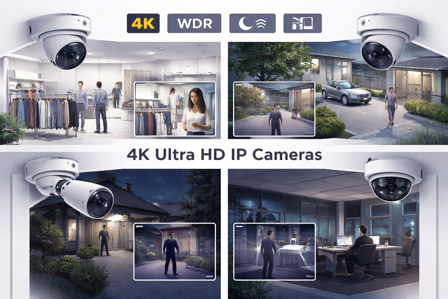 4K Ultra HD IP Cameras